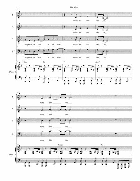 Our God For Vocal Quartet Satb Page 2