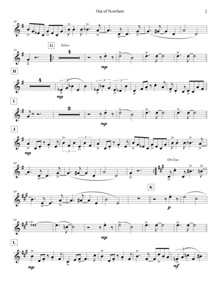 Out Of Nowhere Bass Flute Page 2