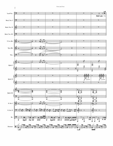 Over And Over Chicago Full Score Set Of Parts Page 2