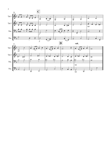 Over The Rainbow From The Wizard Of Oz For Brass Quartet Page 2