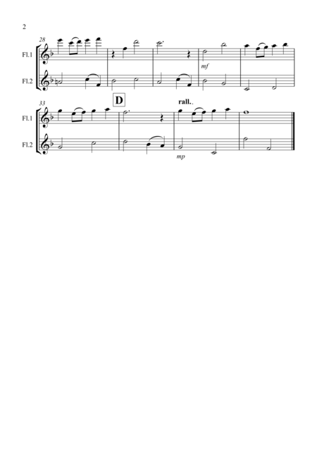 Over The Rainbow From The Wizard Of Oz For Flute Duet Page 2