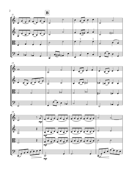 Over The Rainbow From The Wizard Of Oz For String Quartet Page 2