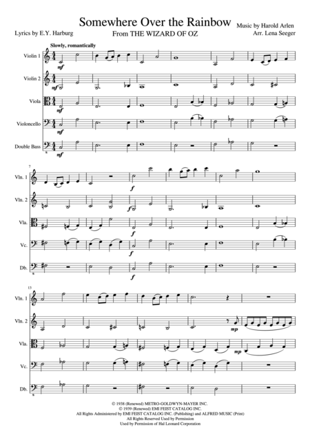 Over The Rainbow String Orchestra Page 2