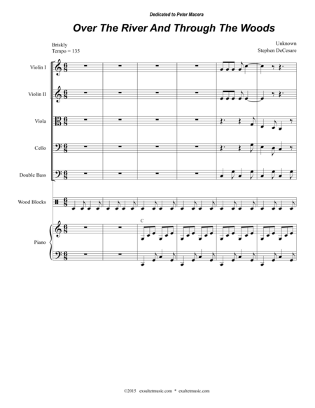 Over The River And Through The Woods For String Orchestra Page 2