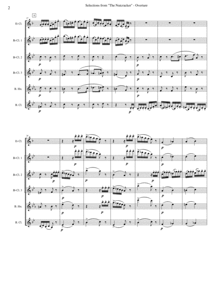 Overture From The Nutcracker For Clarinet Quartet Page 2