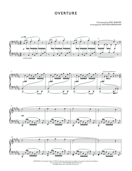 Overture Stardew Valley Piano Collections Page 2