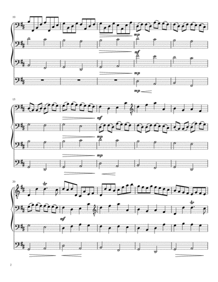 Pachelbel Canon For Cello Quartet Page 2