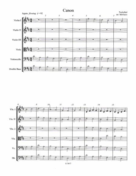 Pachelbel Canon For Young String Orchestra Page 2