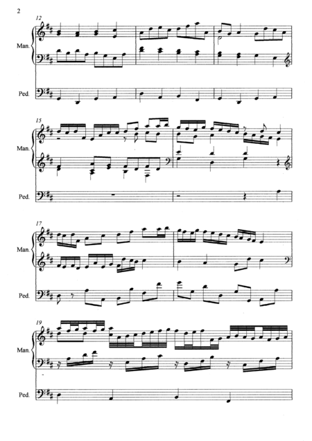 Pachelbel Canon In D Arranged By Rafael Dengra Organ Manual Part Page 2