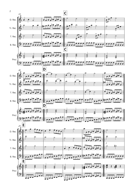 Pachelbel Rocks For Recorder Quartet Page 2