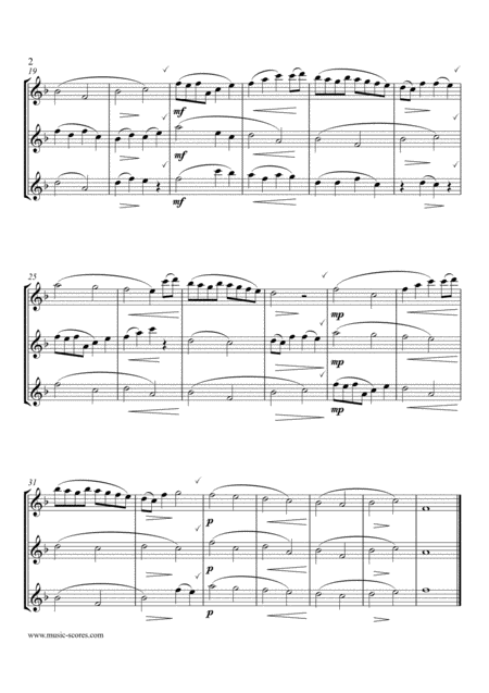 Pachelbels Canon 3 Flutes Easy F Major Page 2