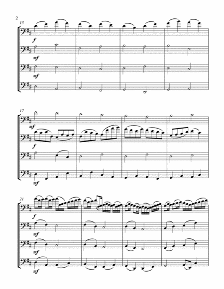 Pachelbels Canon Cello Quartet Page 2