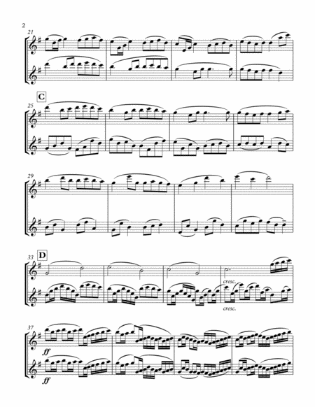 Pachelbels Canon Flute Duet Page 2