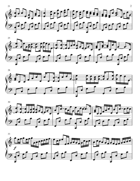 Pachelbels Canon In C Major Original Advance Complete Piano Solo Page 2