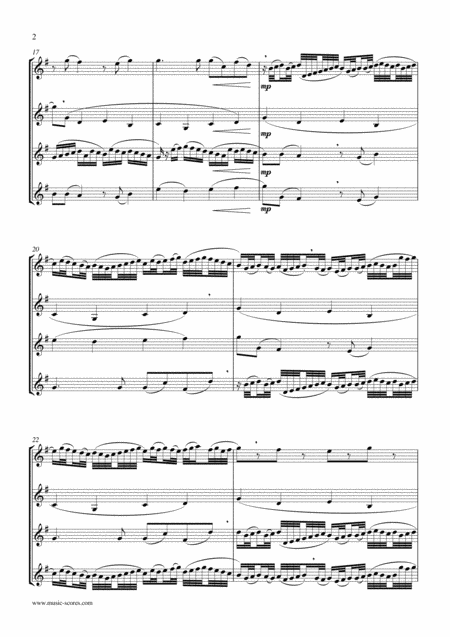 Pachelbels Canon Trumpet Quartet Page 2