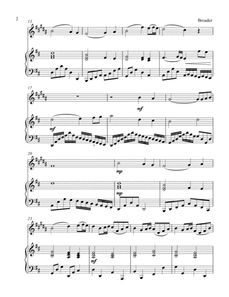 Pachelbels Noel Treble Eb Instrument Solo Page 2