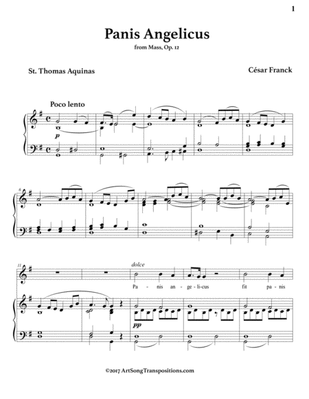 Panis Angelicus G Major Page 2