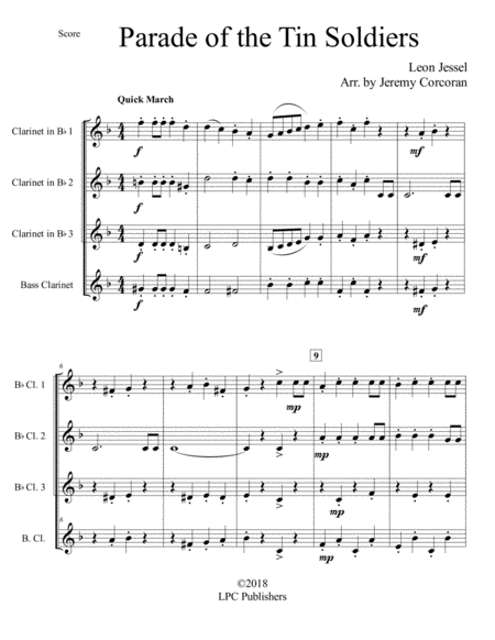 Parade Of The Tin Soldiers For Clarinet Quartet Page 2