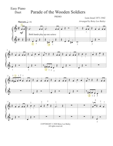 Parade Of The Wooden Soldiers Easy Piano Duet Page 2