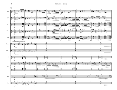 Paradise Arranged For Percussion Ensemble Page 2