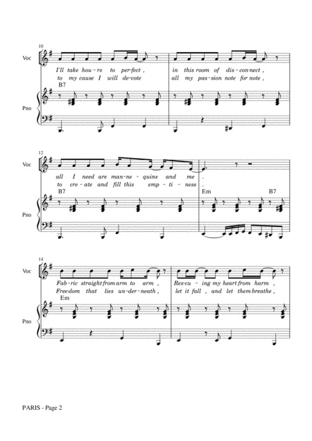 Paris Caro Emerald Piano Vocal Page 2