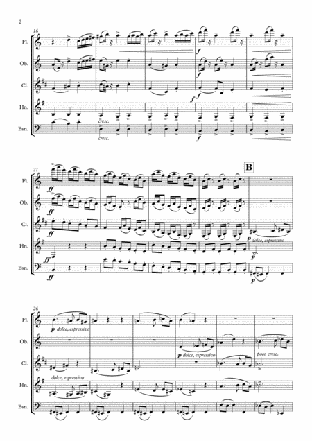 Parry An English Suite Iv Caprice Wind Quintet Page 2