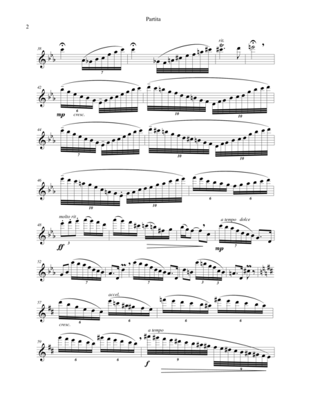 Partita For Solo Flute Page 2