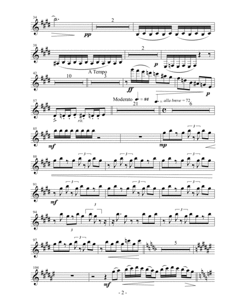 Parts Changes Upon Changes 1st Clarinet Page 2