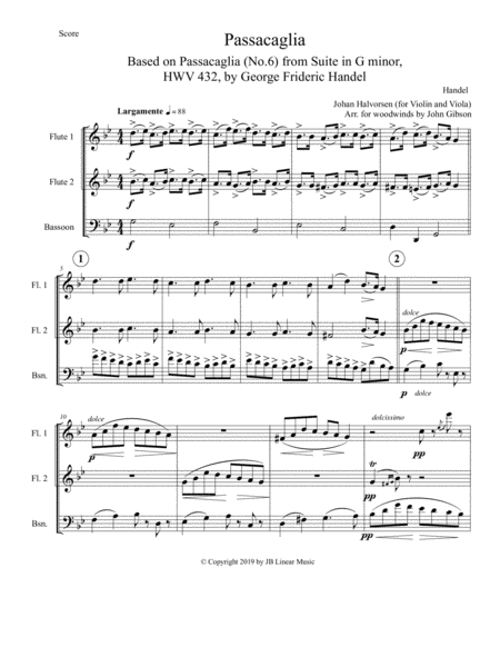 Passacaglia For Flexible Woodwind Trio Page 2