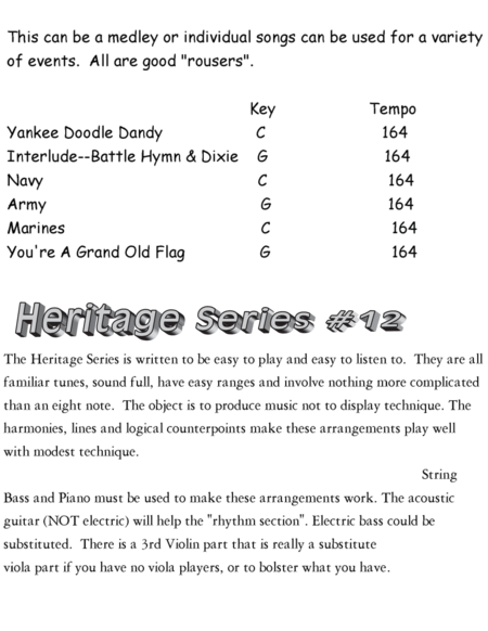 Patriotic Medley String Orchestra Heritage Series 12 Page 2