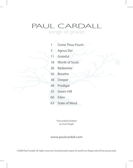 Paul Cardall Songs Of Praise Page 2