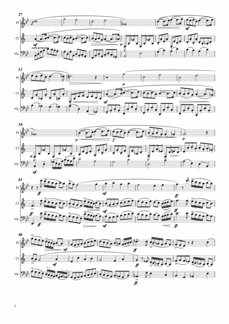 Pavane Gabriel Faure Op 50 For Flute B Flat Clarinet And Bassoon Or Cello Page 2