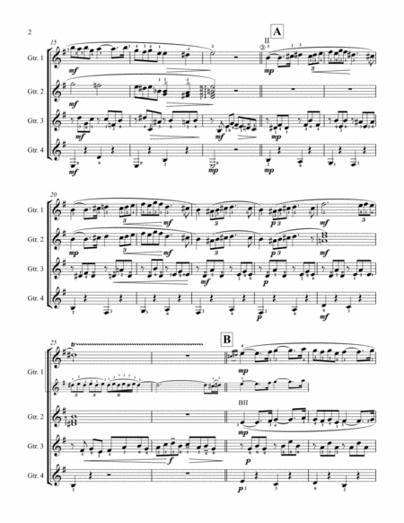 Pavane Op 50 For Guitar Ensemble Page 2