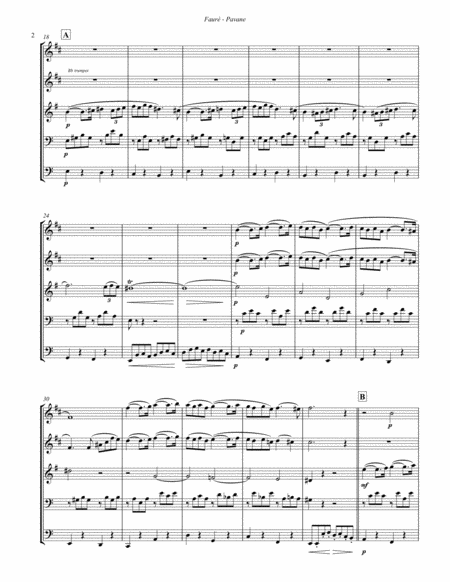 Pavane Opus 50 For Brass Quintet Page 2