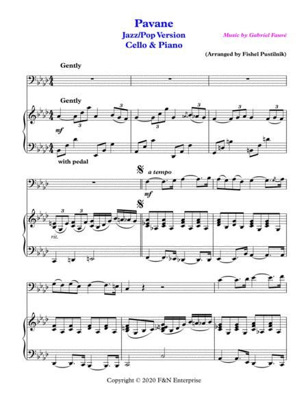 Pavane Piano Background For Cello And Piano Video Page 2