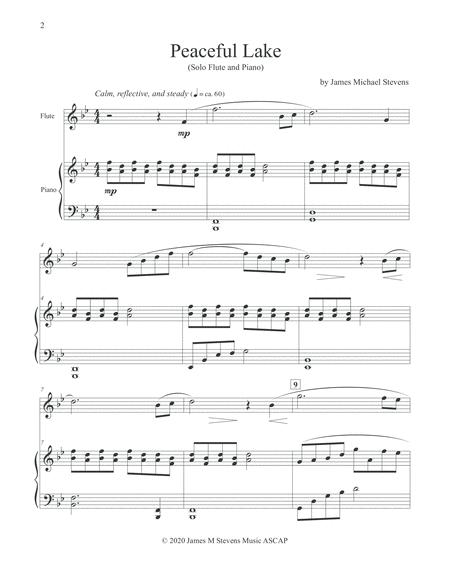 Peaceful Lake Flute Piano Page 2