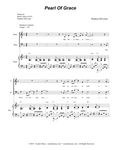 Pearl Of Grace Duet For Tenor And Bass Solo Page 2