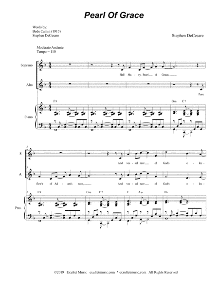 Pearl Of Grace For 2 Part Choir Sa Page 2
