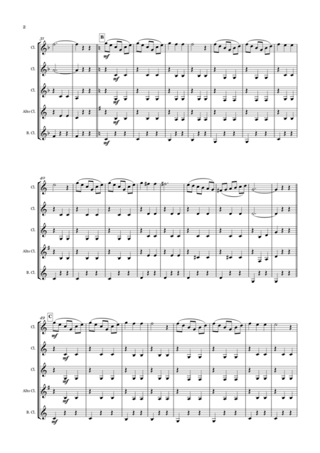 Pearl Waltz For Clarinet Quintet Page 2