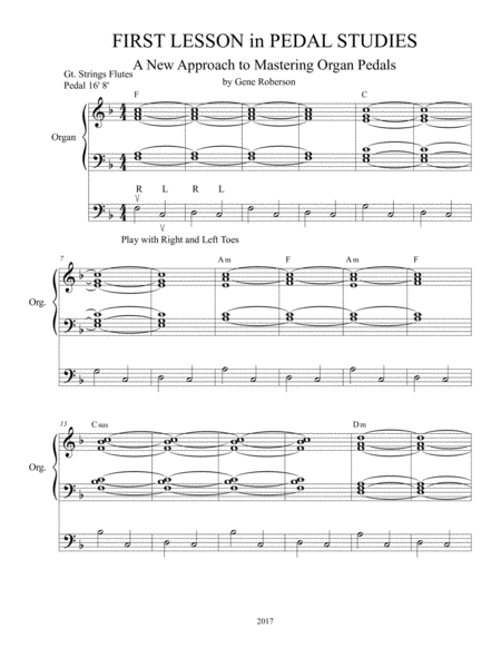 Pedal Studies For Organ Volume 1 By Gene Roberson Page 2