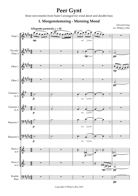 Peer Gynt For Wind Decet Double Bass Page 2