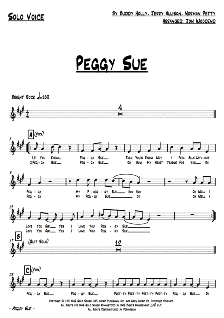 Peggy Sue 7 Piece Rock Band Page 2