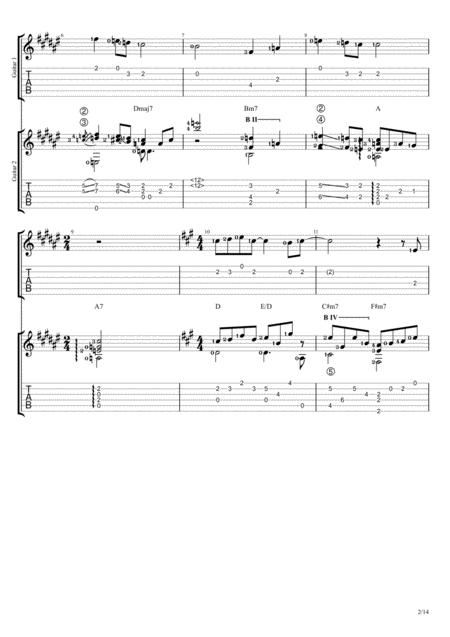 Pelangi Duet Guitar Tablature Page 2