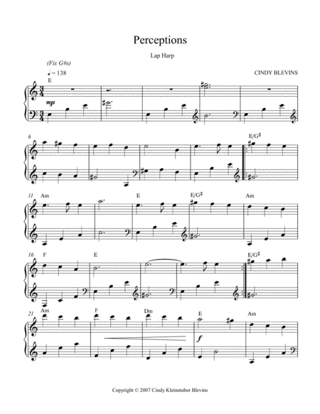 Perceptions Solo For Lap Harp Page 2