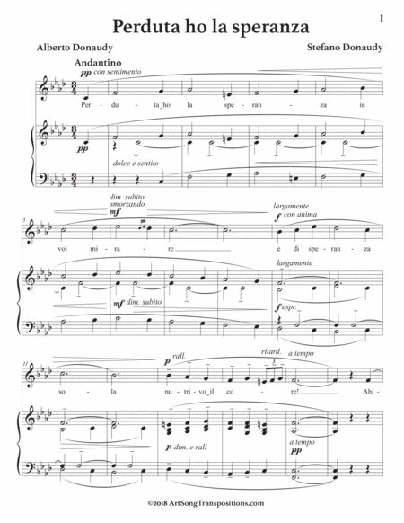 Perduta Ho La Speranza F Minor Page 2