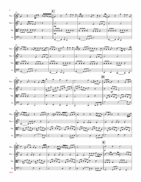 Perfect By Ed Sheeran String Quartet Page 2