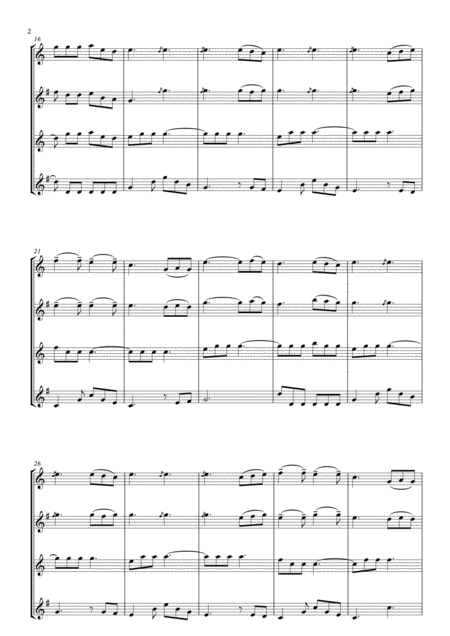 Perfect Ed Sheeran Sax Quartet Score Page 2