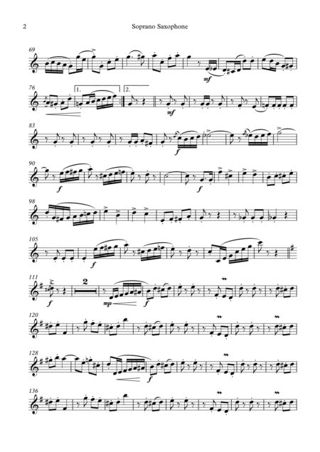 Petersburger Schlittenfahrt Saxophone Quartet Quintet Set Of Parts X4 5 Page 2