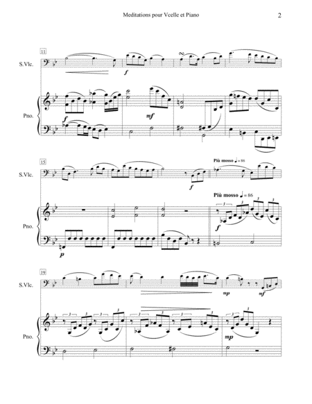 Petite Fleur Blanche For Cello And Piano Op 2 No 1 Page 2