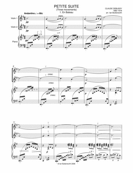 Petite Suite 3 Movements For Two Violins Piano Page 2